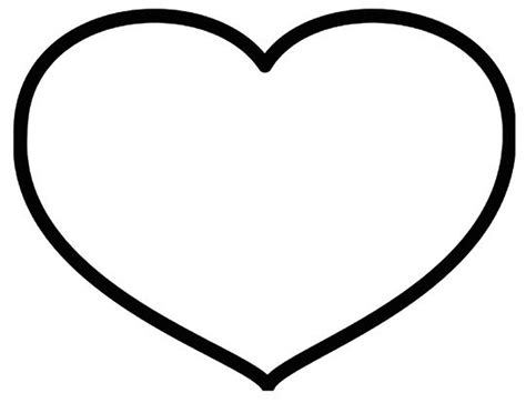 Blank Printable Heart Coloring Page