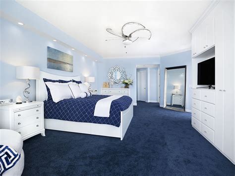 Another fantastic small master bedroom design only this time with a gray color scheme. Colors that Go Well with Blue for Interior Design | Blue ...