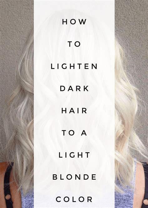 How To Lighten Dark Hair To A Light Blonde Color Page 4 Of 4