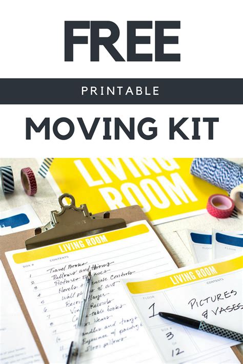 Free Printable Moving Packing Checklist
