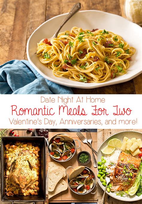 Romantic Dinner For Two At Home Homemade In The Kitchen