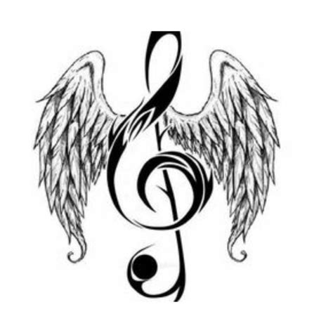 Music Note With Angel Wings Music Notes Artwork Pillow