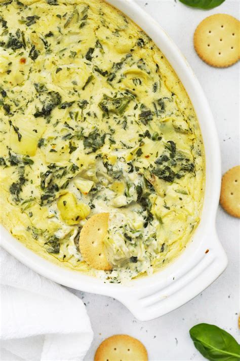 Vegan Artichoke Dip Dairy Free Paleo Approved One Lovely Life