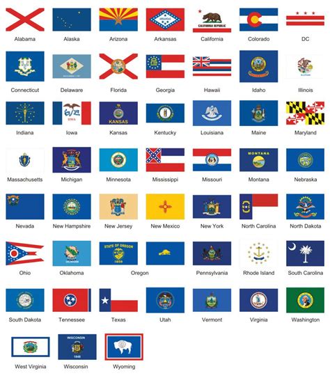 All State Flags Of The United States Of America Pictures Images Country Faq