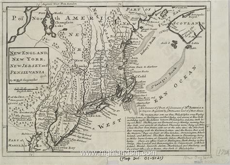 1715 1720 New England New York New Iarsey Pensilvania Maryland