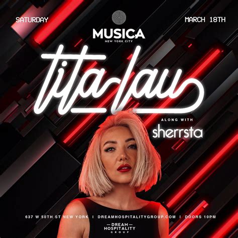 Tita Lau Musica Nyc Tickets At Musica Nyc In New York By Dream