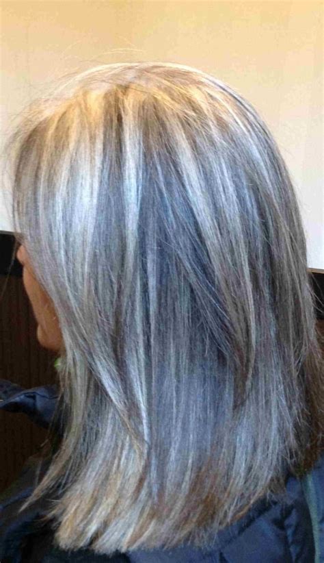 Image Result For Golden Blonde Highlights On Gray Hair Gray Hair