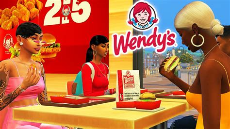 Walkthrough 🍔 Sims 4 Wendys Fast Food Restaurant Youtube