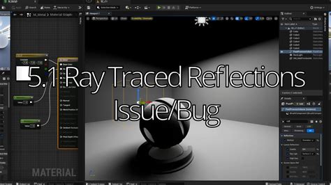 Unreal Engine 5 1 Ray Traced Reflections Issue Bug Metallic Black And