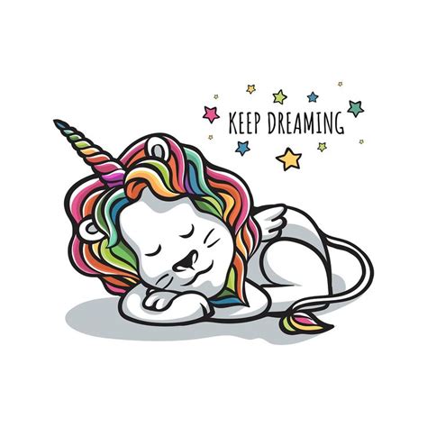 Download Lion Sleep Dreaming Wannabe Unicorn For Free
