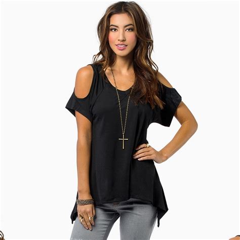 Strapless Sexy Fashion Size S 5xl T Shirt Women Summer Short Sleeve Loose Casual Tee Shirt Sexy