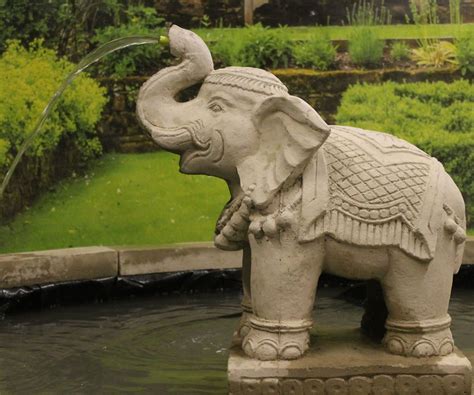 Large Elephant Fountain Statue Stone Garden Ornaments And Garden