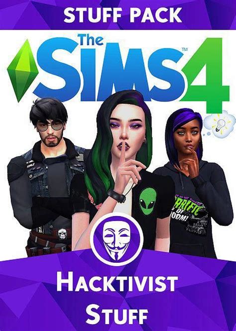 Hacktivist Stuff Pack Mia Black Sims4 Mmogameszombies Sims 4 Sims