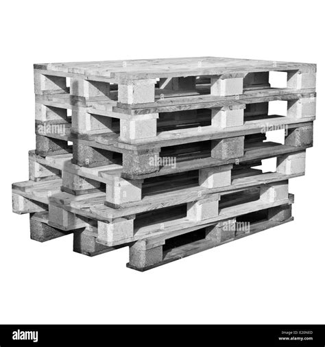 Wooden Skid Pallets Black And White Stock Photos And Images Alamy
