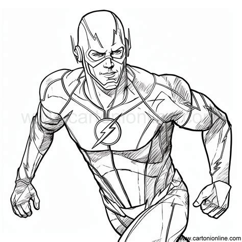 Dibujo De The Flash Para Colorear