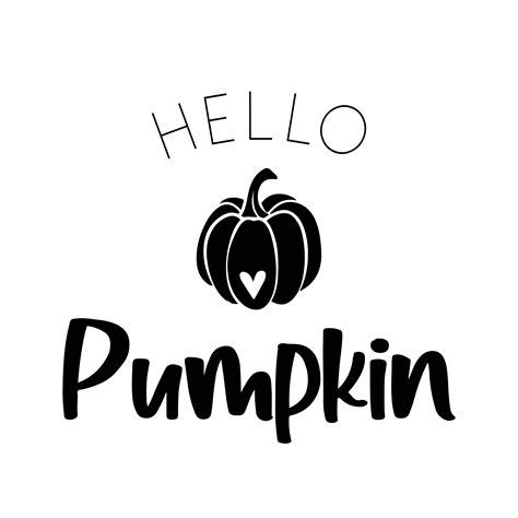 Hello Pumpkin Decal Files Cut Files For Cricut Svg Png Dxf Etsy