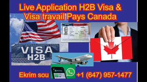Application Visa Visa H2b H2a Visa Work Canada Youtube