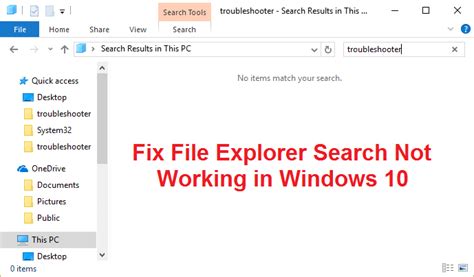 Fix File Explorer Search Not Working In Windows Ditechcult