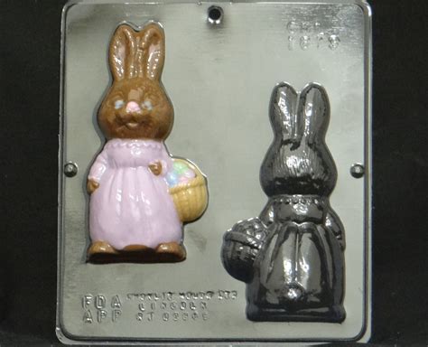 6 Girl Easter Bunny Assembly Chocolate Candy Mold Easter Etsy