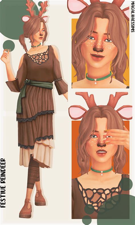 Sims 4 Festive Reindeer Maxis Match Lookbook Outfit The Sims Book