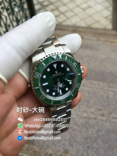 Submariner Watch 116610lv Green Ceramic V7 Noob 11 Edition On