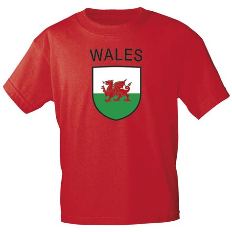 Details zu neu süd wales wappen taschenuhr. Kinder-T-Shirt mit Print - Wappen Wales - K76098 rot - Gr ...