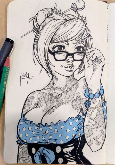 Pin Up Mei Traditional Art Pin Up Drawings Drawing Sketches Dibujos