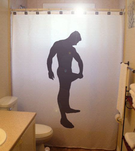 Sexy Naked Man Shower Curtain Bathroom By Customshowercurtains 5599 Extra Long Shower Curtain