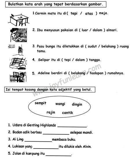 Kata adjektif pancaindera tahun 3. Tahun 2 Latihan Tambahan Peperiksaan Bulan Mac Bahasa Melayu