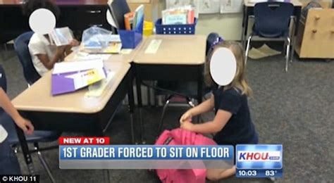 heavy handed texas first grader forced to sit on floor with clipboard for one month as punishment