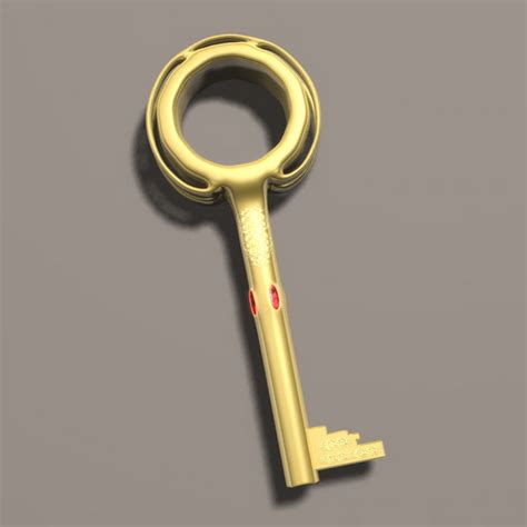 Ancient Golden Key 3d Model 3d Studiocinema 4dlightwaveobject Files