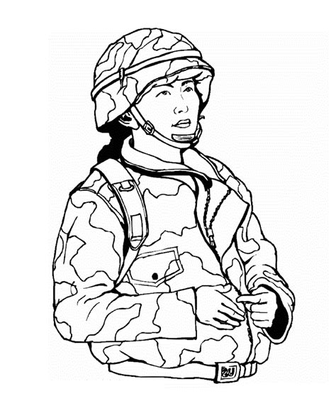Army Coloring Sheet Army Military