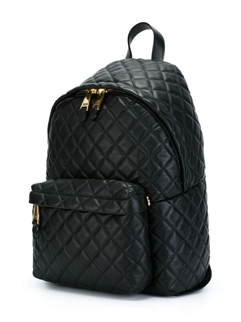 Moschino Quilted Backpack In Black Lyst