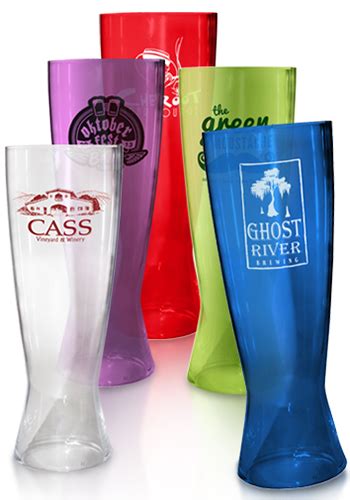 Personalized 18 Oz Plastic Pilsner Beer Glasses Ak69010 Discountmugs