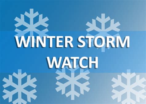 Weather Update Winter Storm Watch Issued For Schuylkill County