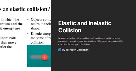 Elastic And Inelastic Collision