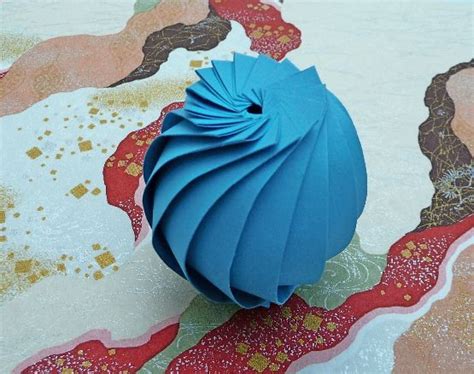 Une Ptite Galerie Origami Sphere With 16 Flaps28jm29 Galerie De Plis