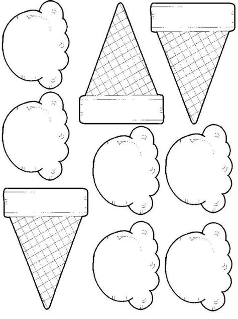 Free Printable Ice Cream Cone Template