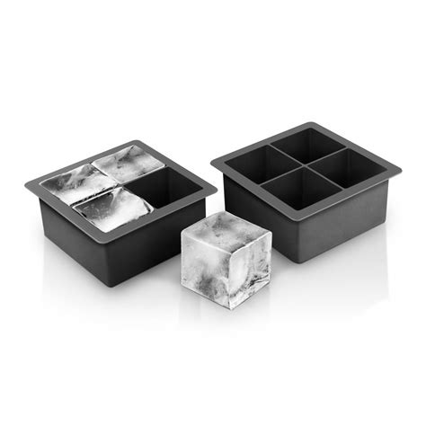 Extra Large Ice Cube Trays Set Of 2 Silicone Moulds