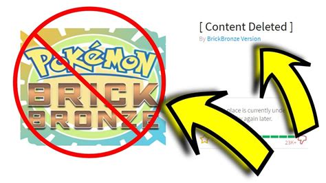 Why Did Roblox Delete Pokemon Brick Bronze Robux Toda