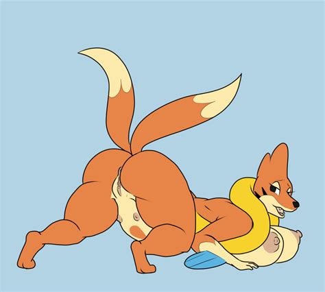 Rule 34 2016 2 Tails All Fours Anthro Anthrofied Anus Areolae Ass Ass Up Big Ass Black Eyes