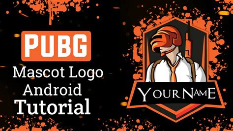 How To Make A Pubg Mascot Gaming Logo On Androidpixellab Youtube