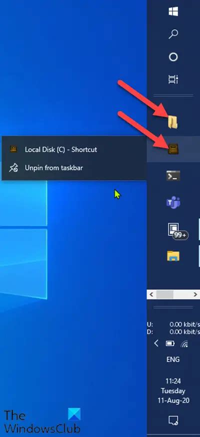 How To Add Folder Or Drive To Taskbar In Windows 1110