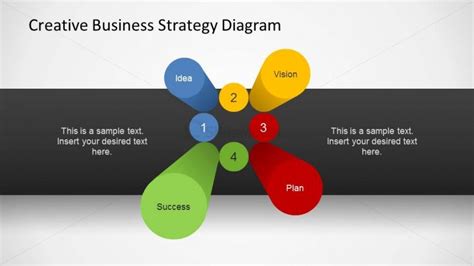 Business Strategy 3d Pillars Diagram For Powerpoint Slidemodel