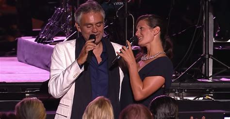 Andrea Bocelli And Veronica Berti Sing Love Song To One Another Inspiremore