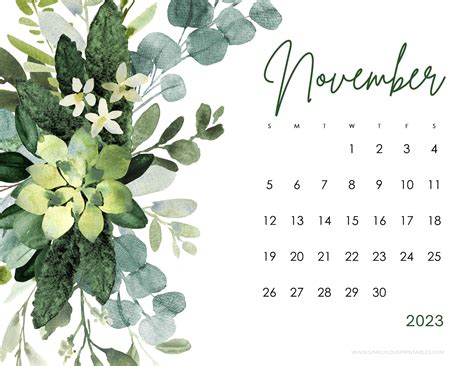 Free Download November 2023 Calendars Simply Love Printables 2000x1545