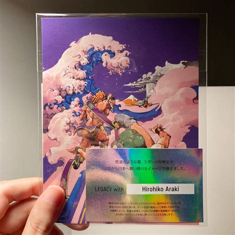 Limited Edition Hirohiko Araki Postcard Mini Artwork Buku And Alat
