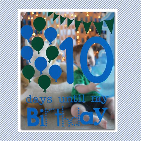 Beccas Designs Birthday Countdown