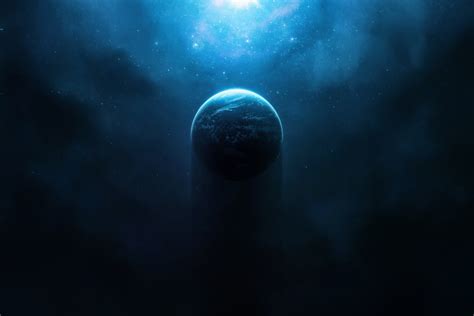 Nebula Halo Planet Digital Space Art Wallpaperhd Digital Universe