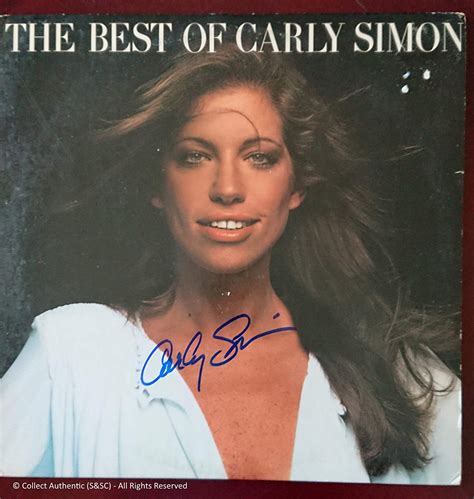 Carly Simon Autographed Record Lp Coa Cs58777 At Amazons